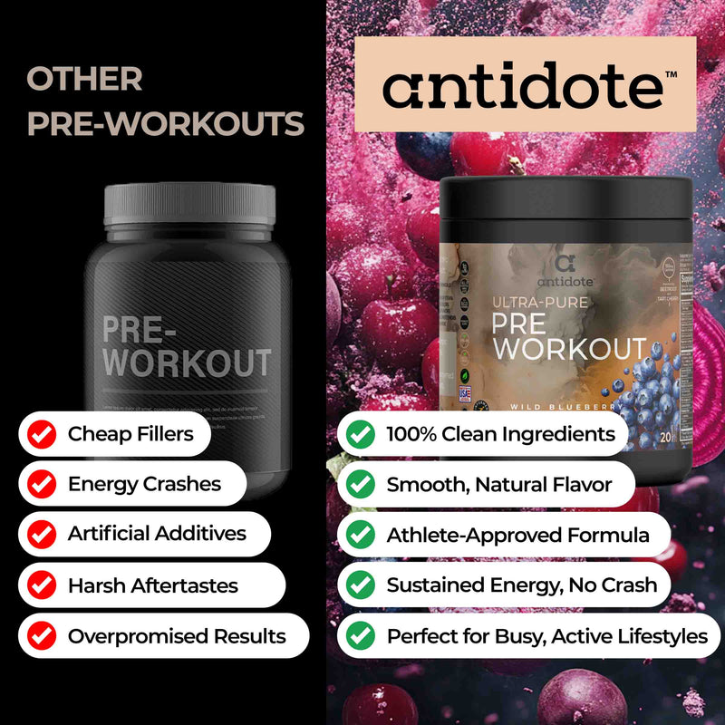 Antidote Natural Pre-Workout : Wild Blueberry